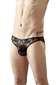 Svenjoyment Lace Briefs black men's lace briefs M