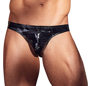 Black Level Men Vinyl G-String RIO black men's thong