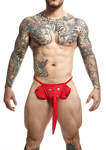 MOB Elephant Thong (Red), men's thong elephant