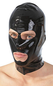 LateX latex mask black