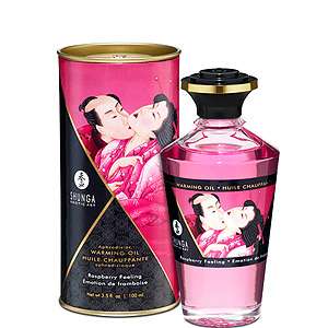 Shunga Aphrodisiac Warming Oil Raspberry Feeling 100 ml