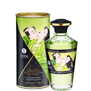 Shunga Aphrodisiac Warming Oil Midnight Sorbet 100 ml