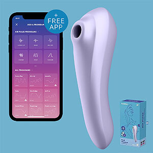 Satisfyer Dual Pleasure Mauve, air pulse vibrator