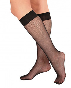 Patterned self-holding knee socks Passion CASELLA black