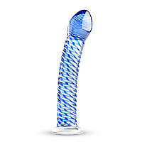 Glass spiral dildo Gildo No.5 blue