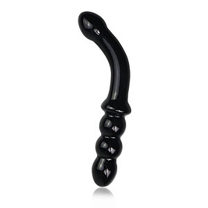 LoveToy Glass Romance black glass dildo