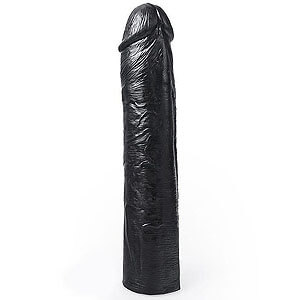 Black realistic dildo Hung System Benny 25 cm