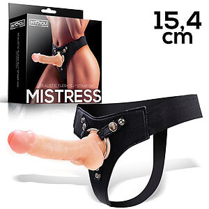 Mistress Silicone Strap-on (15.4 cm, Flesh)