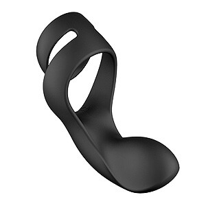 Svakom Benedict (Black), double penis ring with stimulator