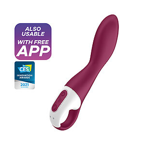 Satisfyer Heated Thrill (Berry), warming G-spot vibrator