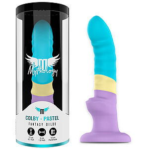 Mythology Colby Pastel M (17 cm), colorful silicone dildo