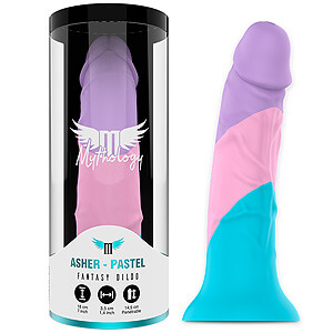 Mythology Asher Pastel M (18 cm), colorful silicone dildo