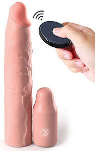 Fantasy X-Tensions Elite 3″ Vibrating Mega X-Tension, silicone penis extension