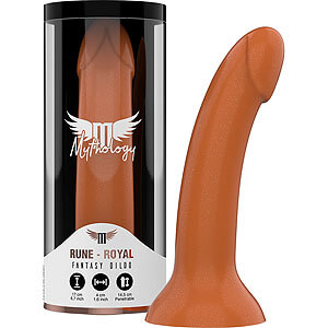 Mythology Rune Royal M (17 cm), bronze silicone dildo