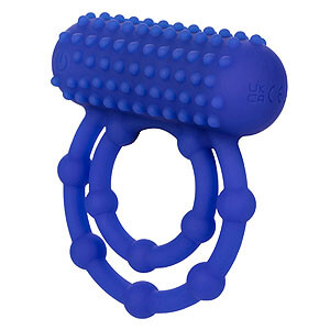 CalExotics 10 Bead Maximus Ring, vibrating cock ring