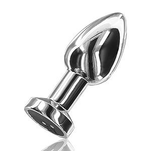 ToyJoy The Glider Buttplug (Medium), steel anal plug with vibration