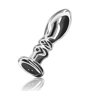 ToyJoy The Slider Buttplug (Medium), steel anal plug with vibration