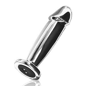 ToyJoy The Intruder Buttplug, steel anal plug dildo with vibration