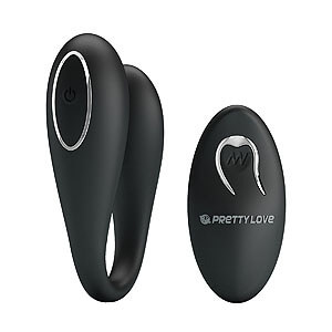 Pretty Love Algernon (Black), couple vibrator with remote control