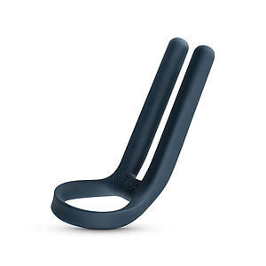 Boners Cockring & Ball Stim (Blue), vibrating penis sleeve