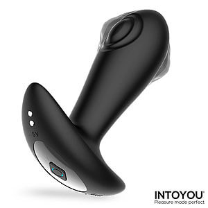 Intoyou Milton Dual Tapping Plug, pulsating anal plug