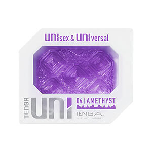 Tenga UNI Amethyst, masturbator and finger sleeve