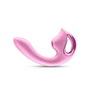 Seduction Kaia (Metallic Pink), double vibrator and stimulator