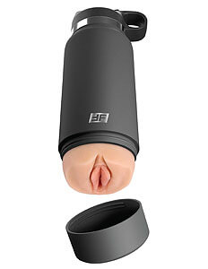 PDX Plus Fuck Flask (Secret Delight), discreet masturbator bottle