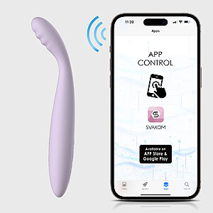 Svakom Cici 2 APP (Pastel Lilac), a warm G-spot vibrator