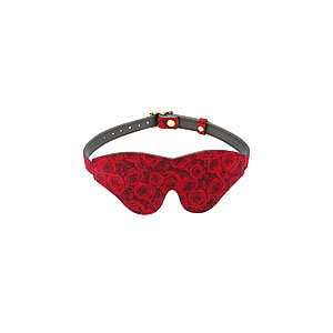 Liebe Seele Ukiyo-e Luxury Blindfold (Red Rosy), leather eye mask