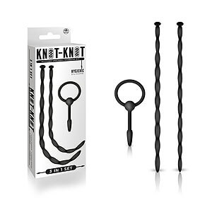 NMC Knot-Knot Urethral Souding Kit 2 (Black), penis dilators