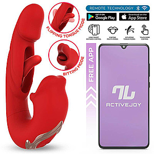 INTOYOU Mouty (Red), G-spot and oral stimulation vibrator