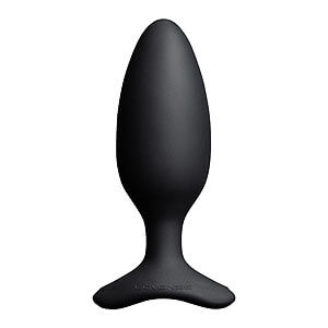 Lovense Hush 2 Butt Plug Medium 45mm APP (Black), vibrating anal plug