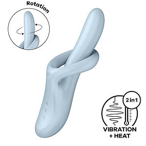 Satisfyer Heat Flex 4 (Blue), heat rotating vibrator