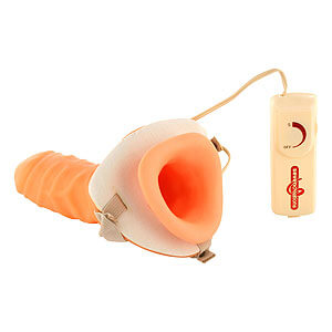 Clip-on penis Hollow Extender vibrating