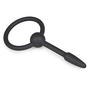 Sinner Gear Small Silicone Penis Plug With Pull Ring 