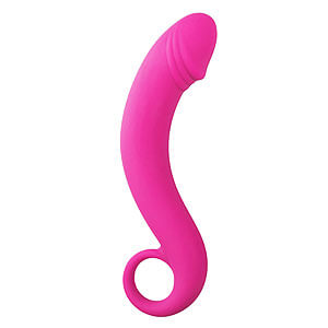 EasyToys Silicone Curved Dong pink prostate massager