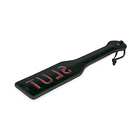 EasyToys Black Leather Paddle SLUT black leather paddle