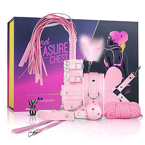 Secret Pleasure Chest Pink - pink erotic set