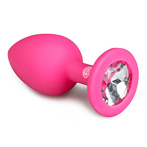 Anal plug with diamond EasyToys Diamond Plug Small pink