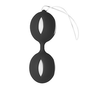 EasyToys Wiggle Duo Black Vibrating Venus Balls