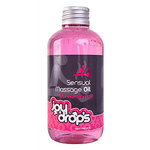 JoyDrops Sensual Massage Oil Strawberry 250ml passionate massage oil