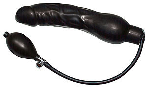 Black Latex Ballon - dildo