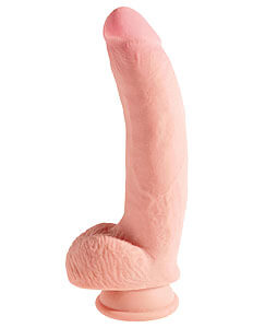 Ultra realistic dildo King Cock Plus Triple Density 10" (25 cm)