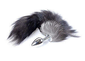 Boss Series Fox Tail Plug black