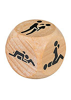 A wooden cube full of sexy experiences Kamasutra Sexy Dice