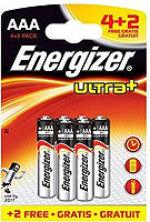 Battery ENERGIZER Ultra+ AAA 6 pcs